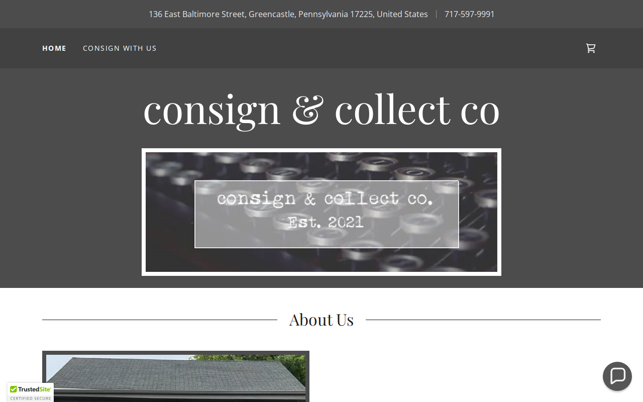 Consign & Collect website preview