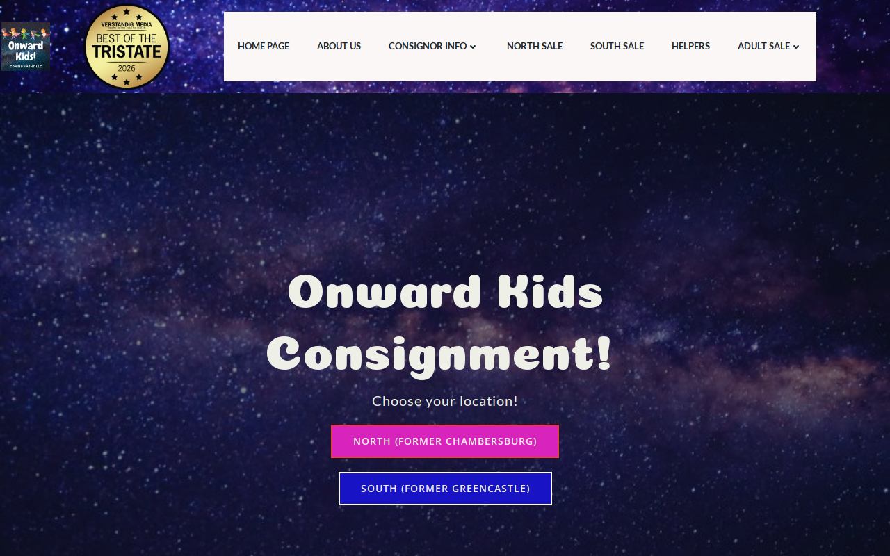 Onward Kids Greencastle website preview