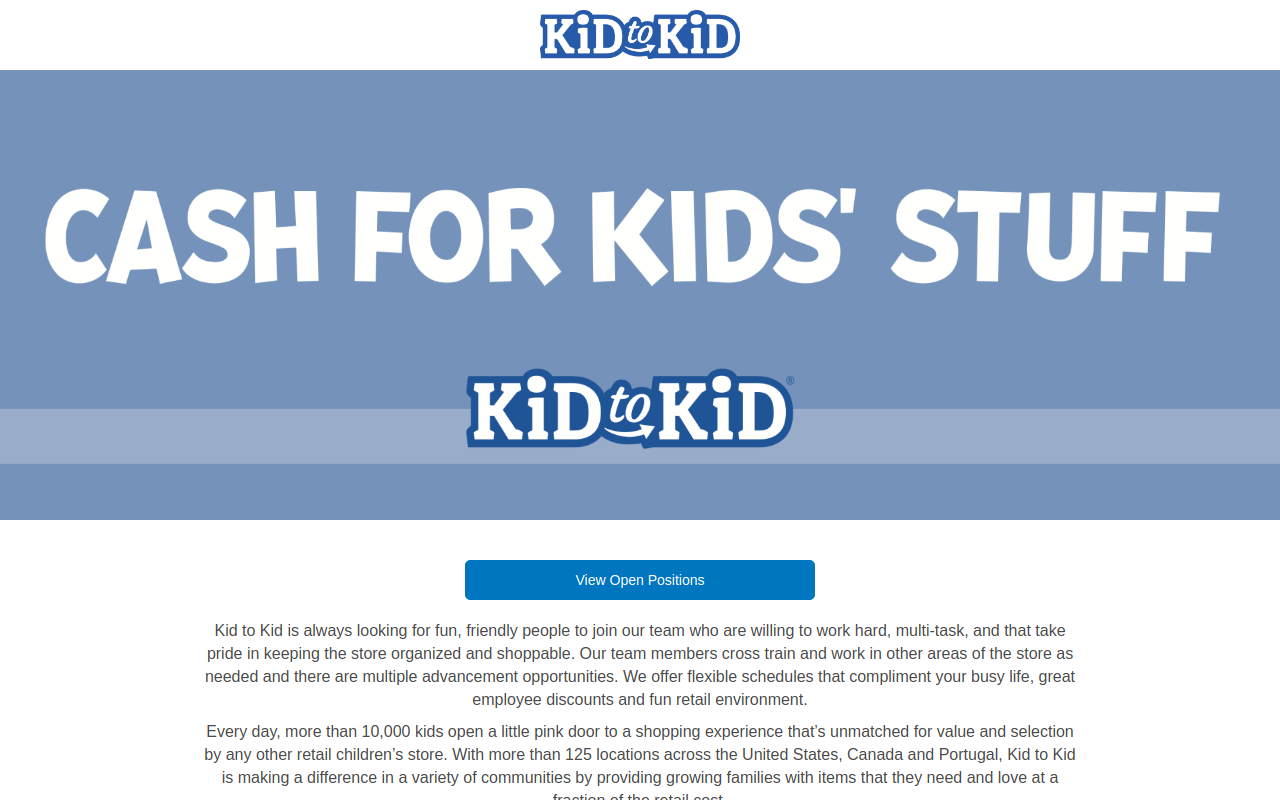 Kid to Kid Chambersburg website preview
