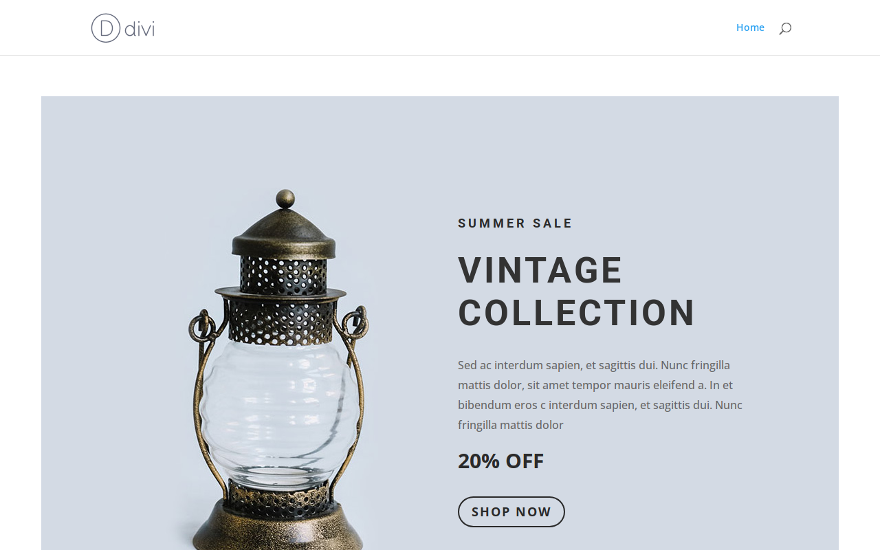 Vintage Pottery and Decor website preview