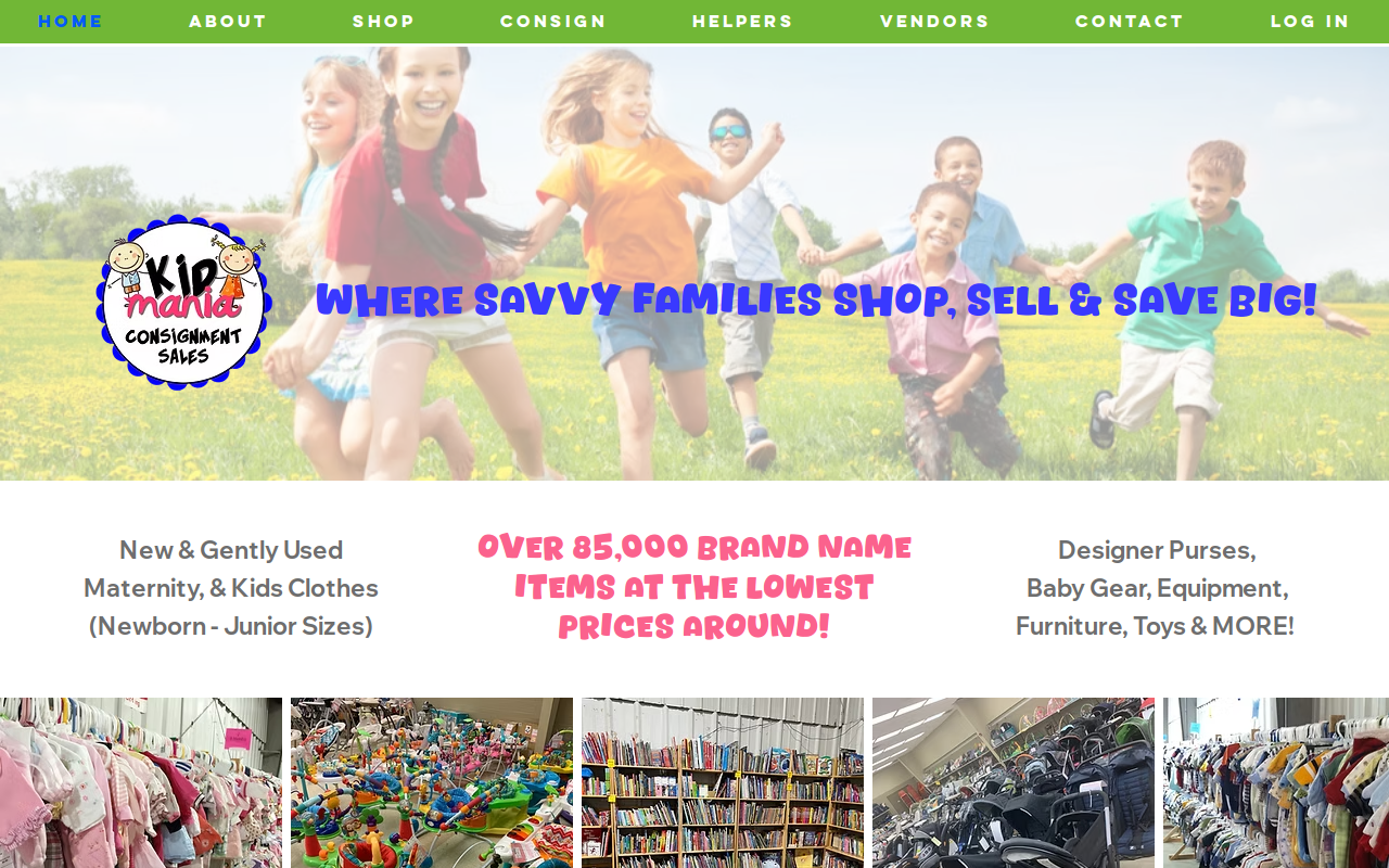 Kid Mania website preview
