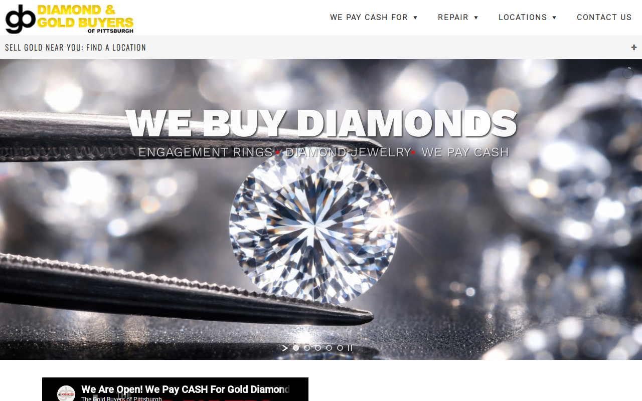 The Gold Buyers of Pittsburgh website preview