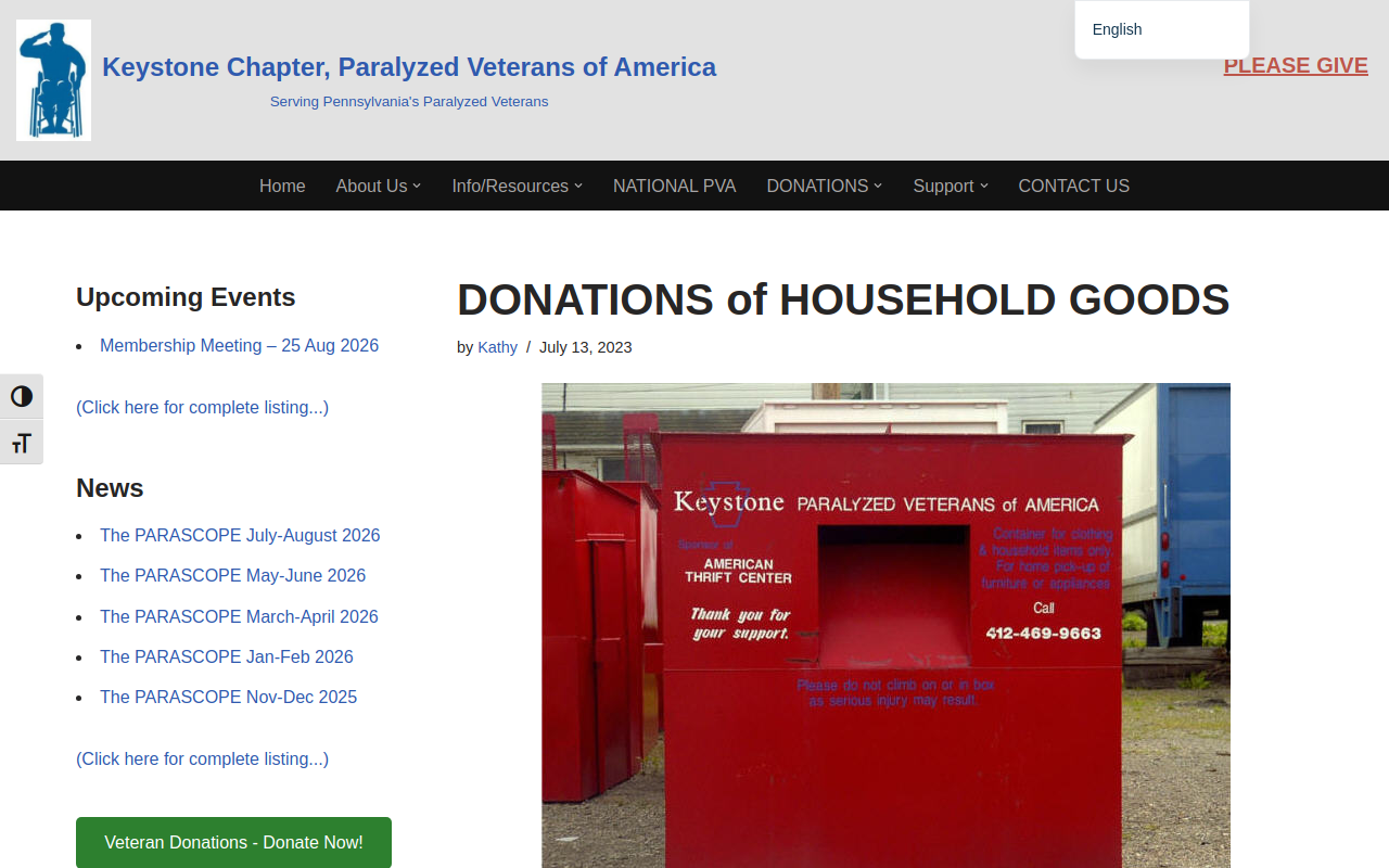 American Thrift Center website preview