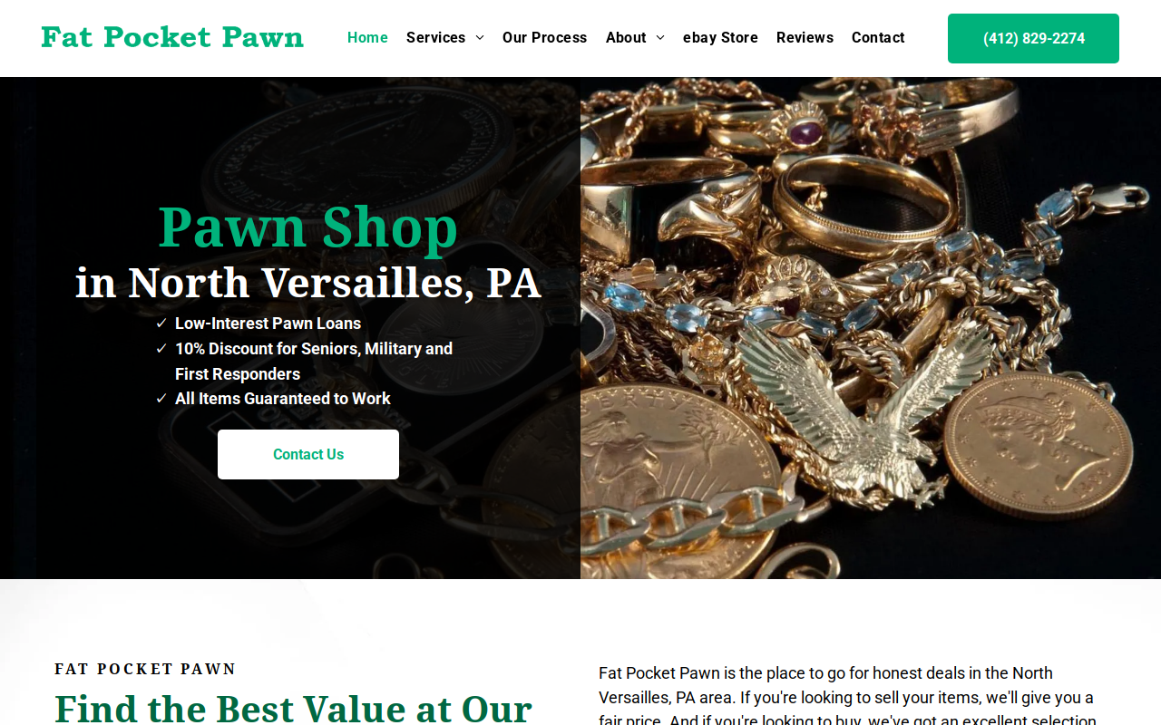 Fat Pocket Pawn website preview