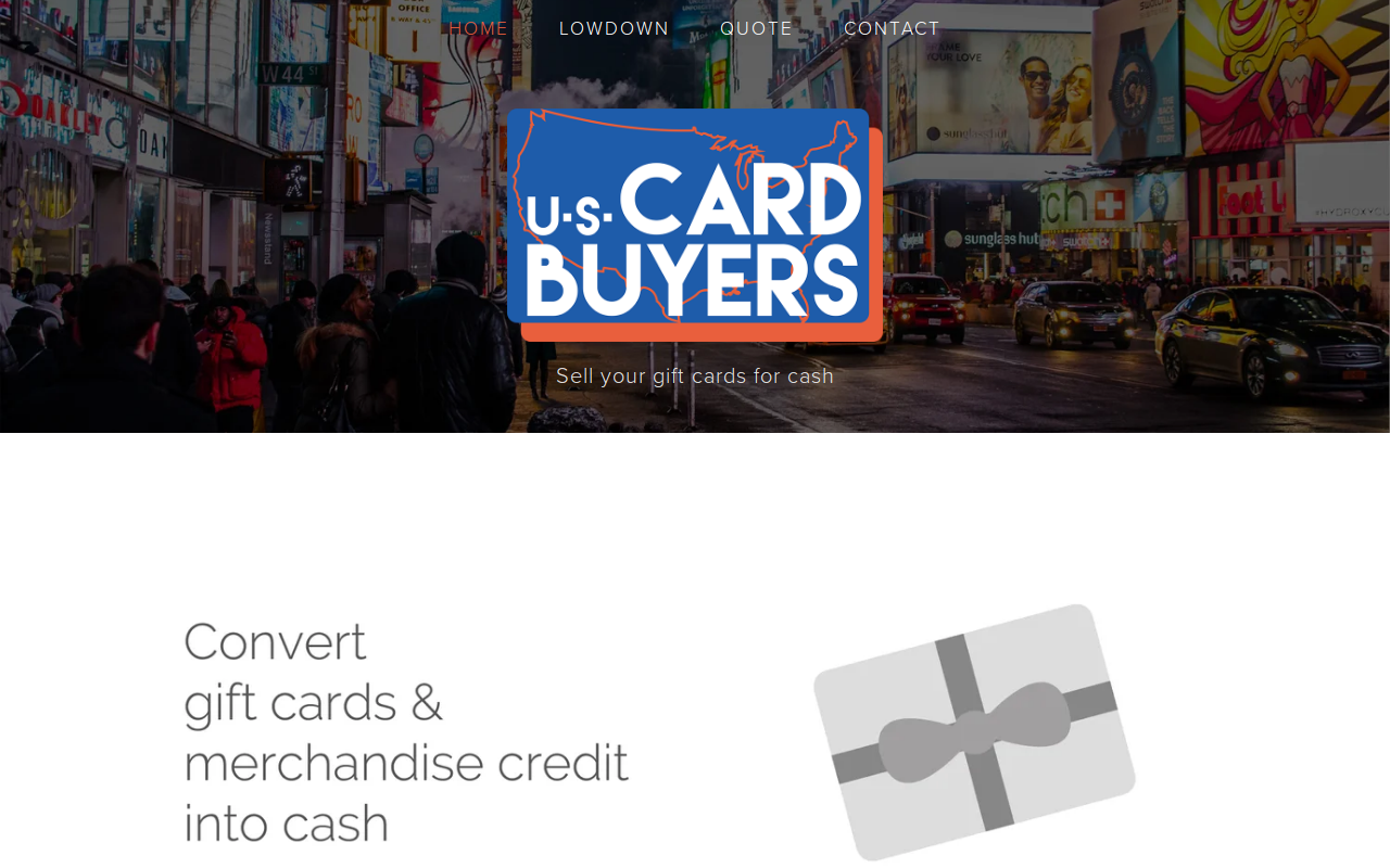 US Card Buyers website preview