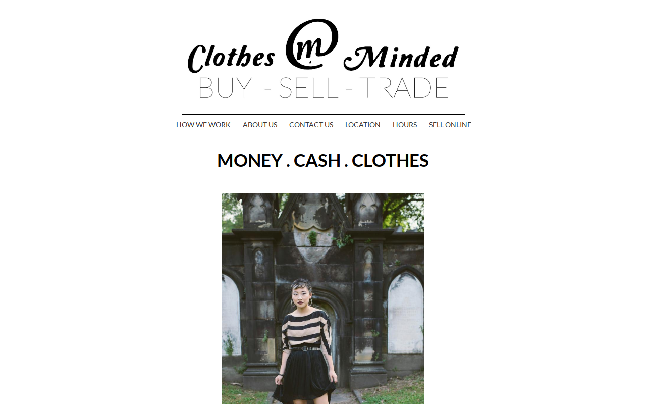 Clothes Minded website preview