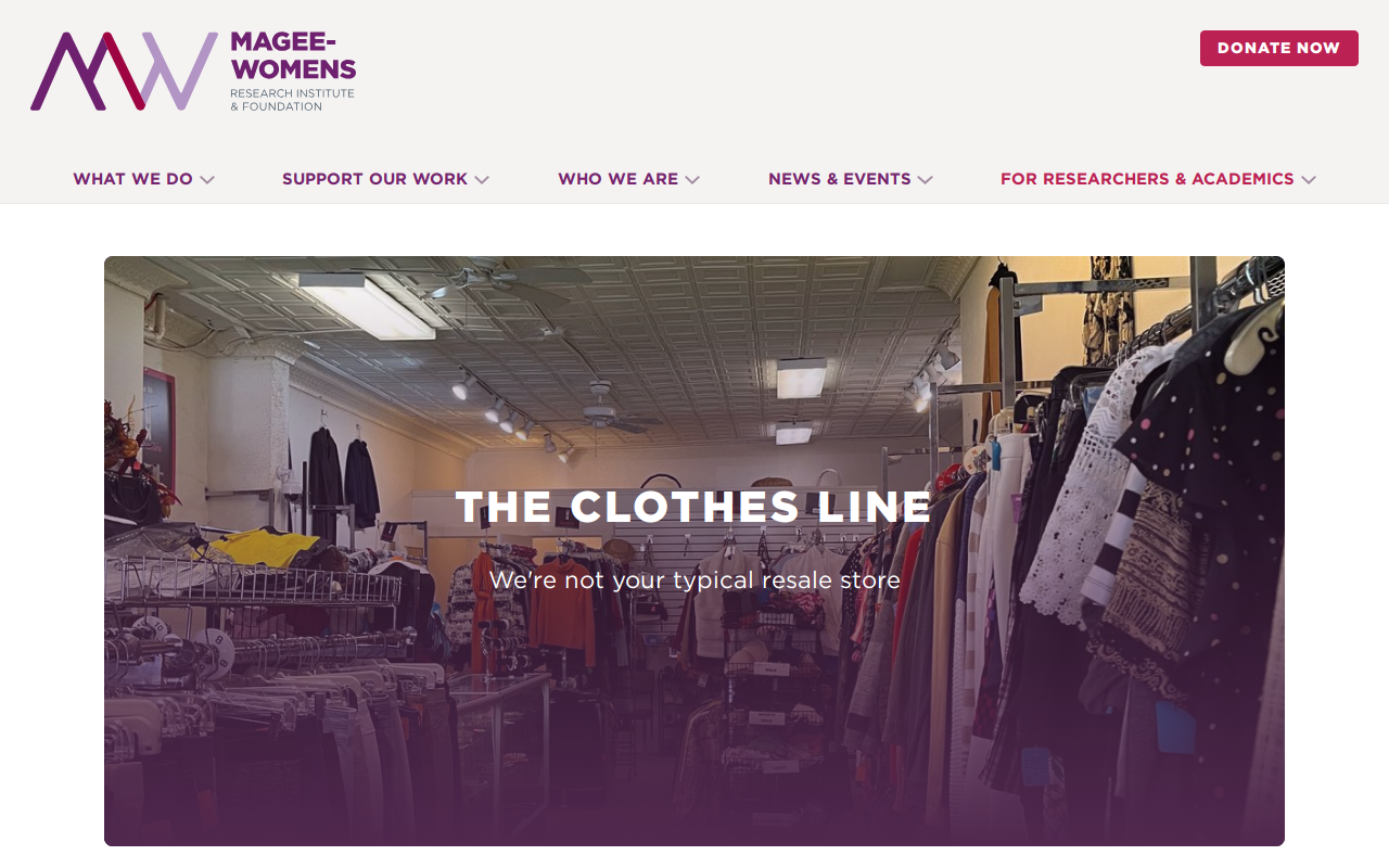 Clothes Line website preview