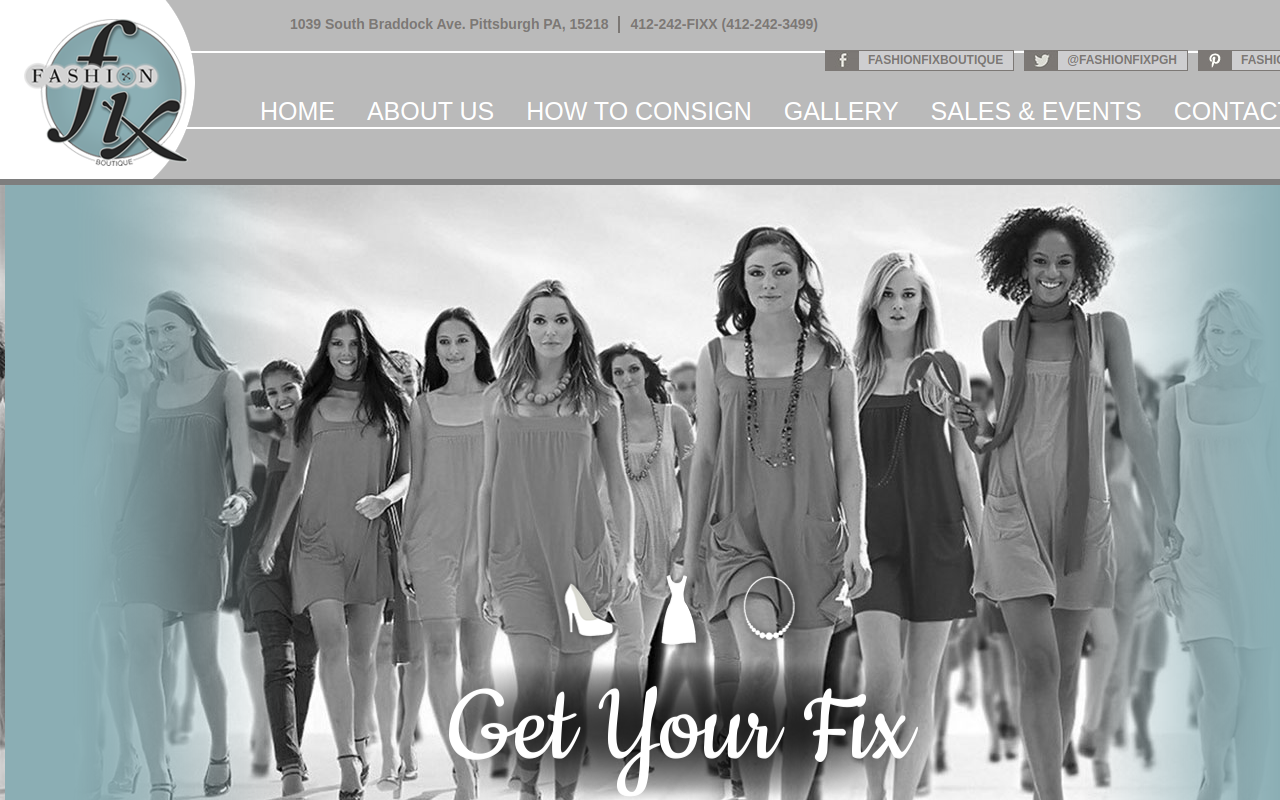 Fashion Fix Boutique website preview