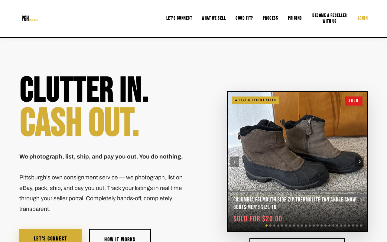PGH Resell website preview