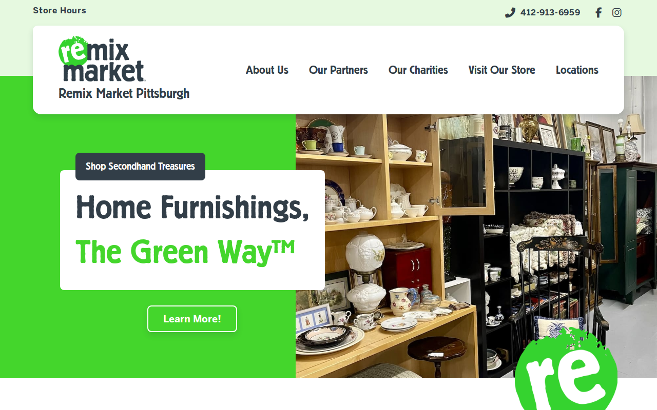Remix Market Pittsburgh website preview