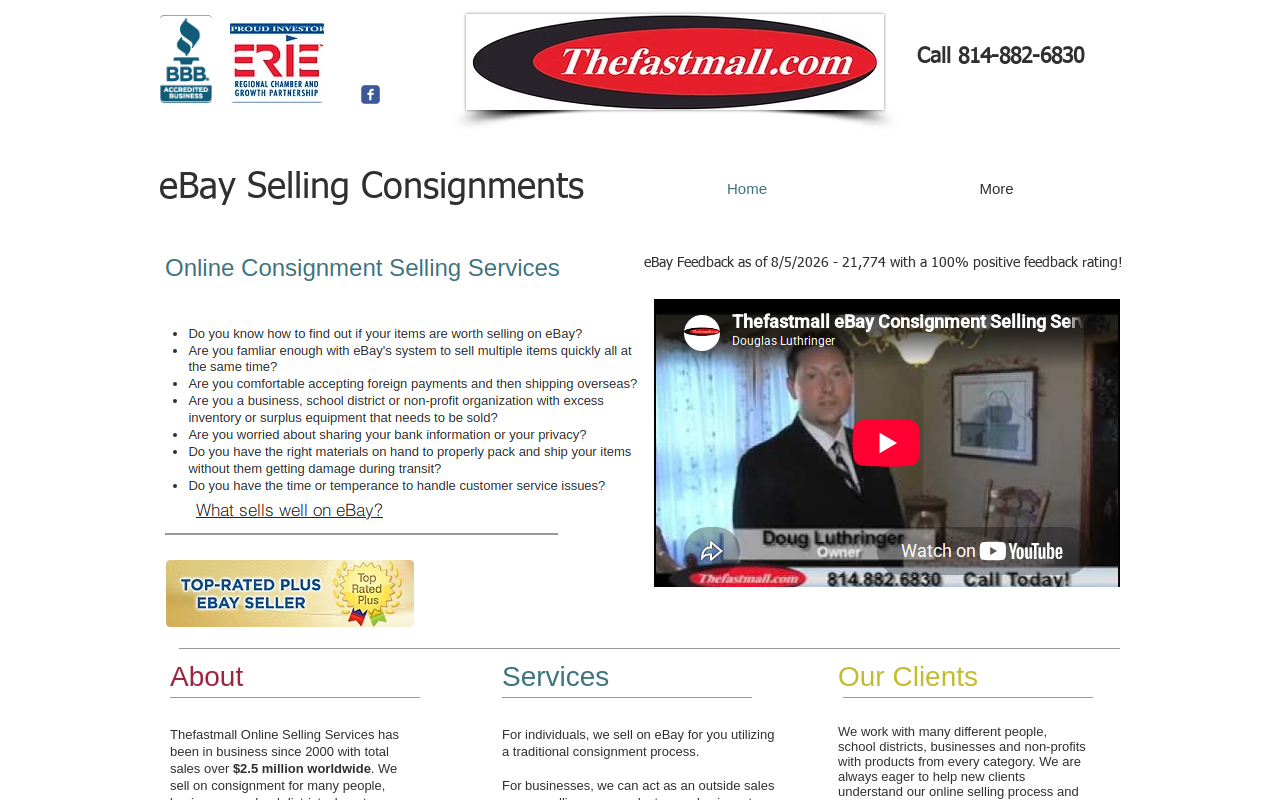 Thefastmall eBay Selling Services website preview
