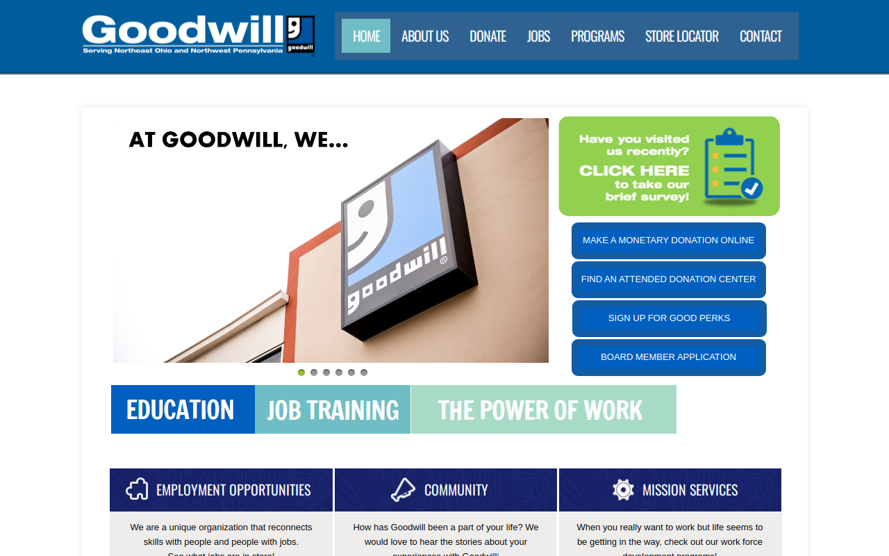Goodwill Harborcreek Boutique website preview