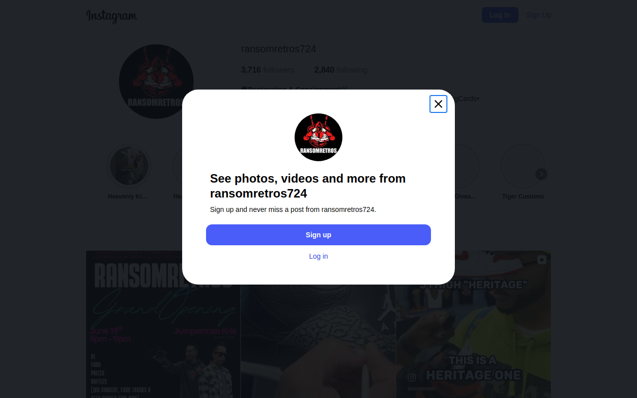 RansomRetros website preview