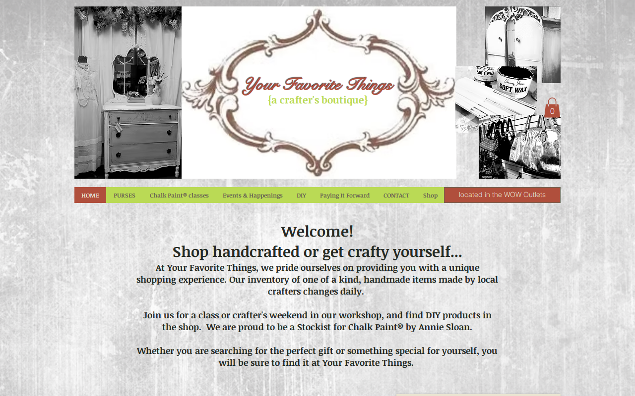 Your Favorite Things website preview