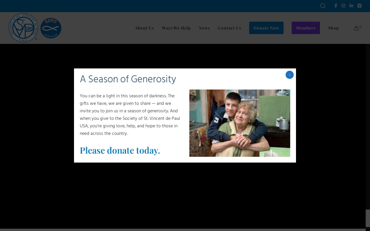 St. Vincent de Paul Society website preview