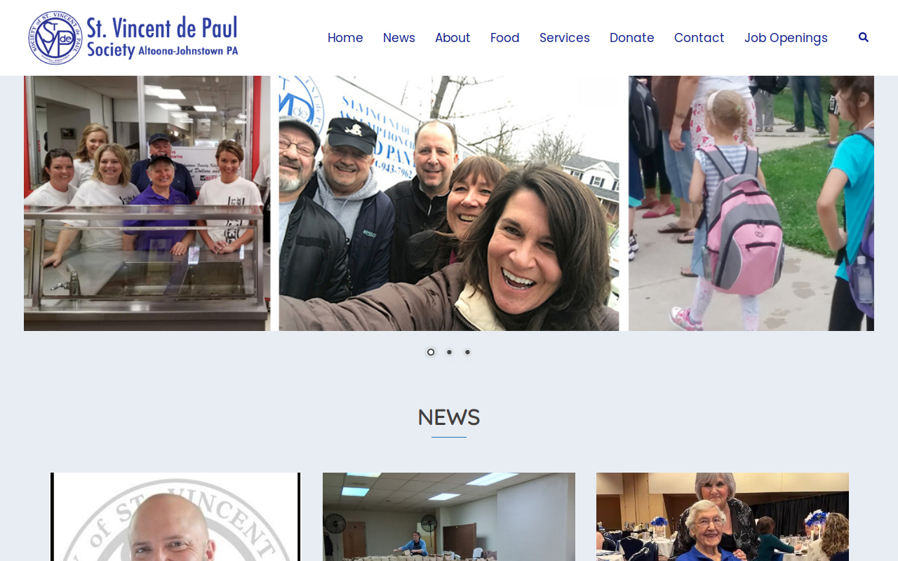 St Vincent De Paul website preview