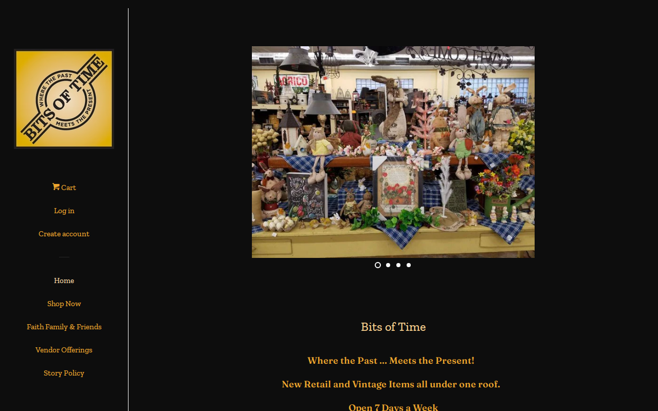 Bits of Time website preview