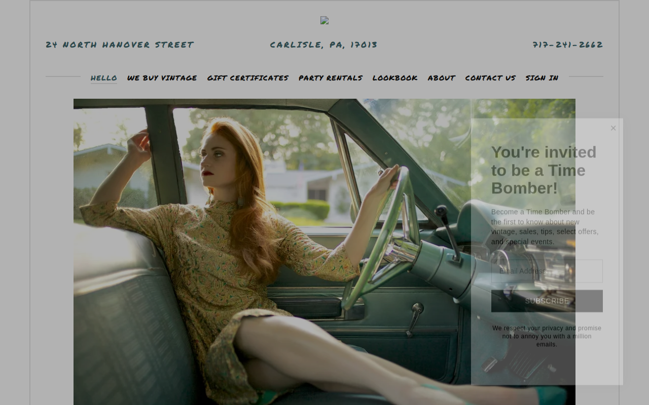 Miss Ruth's Time Bomb website preview