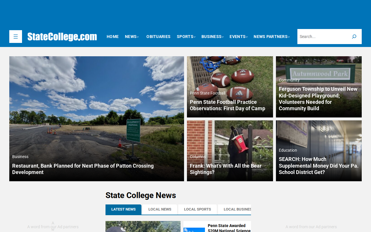 Williamsport Used Mart website preview