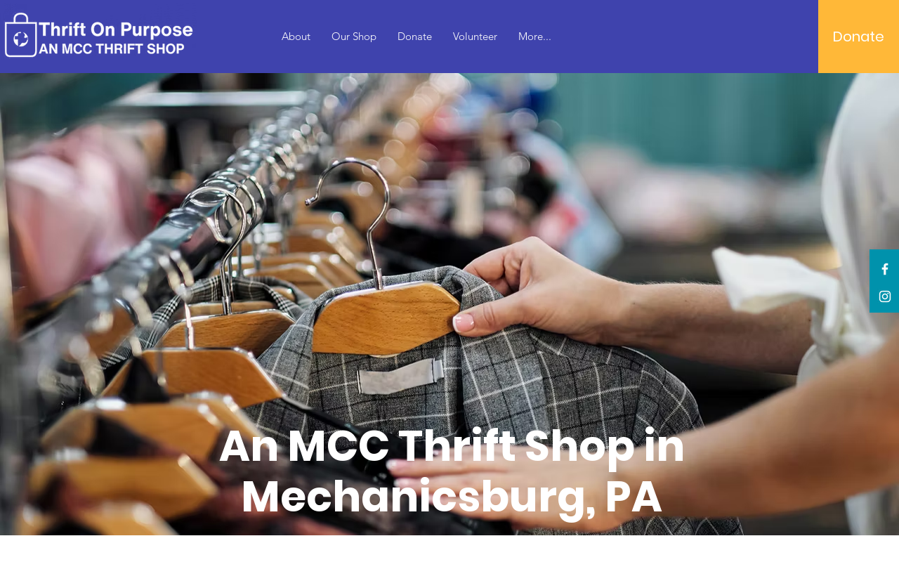 Thrift on Purpose website preview