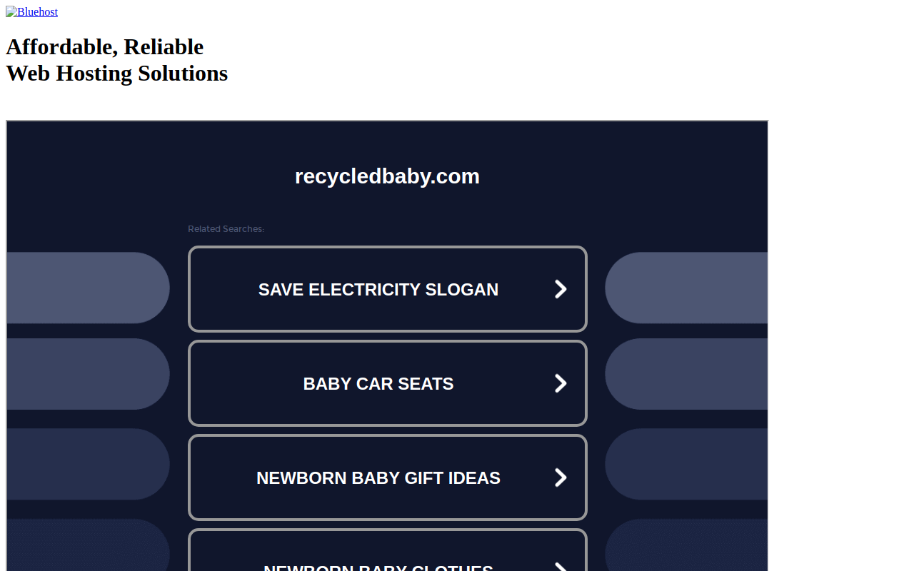 Recycled Baby Harrisburg website preview