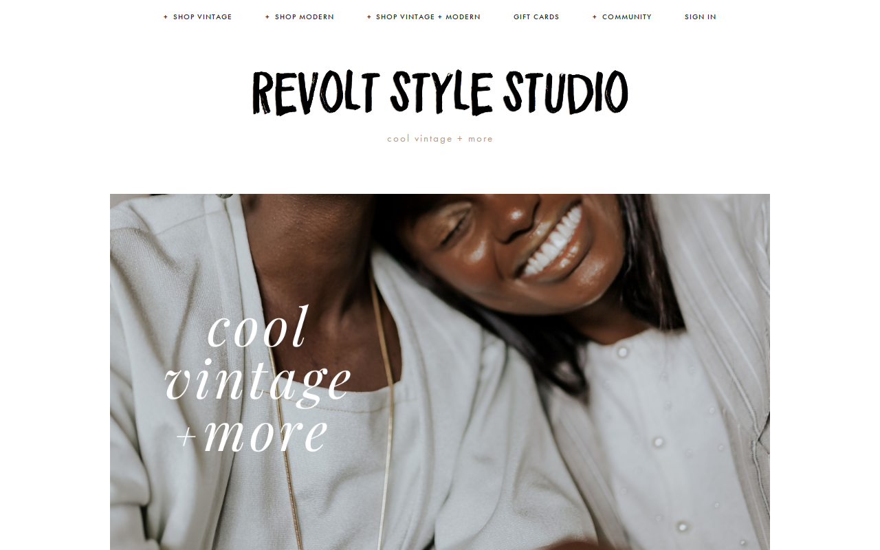 Revolt Style Studio website preview