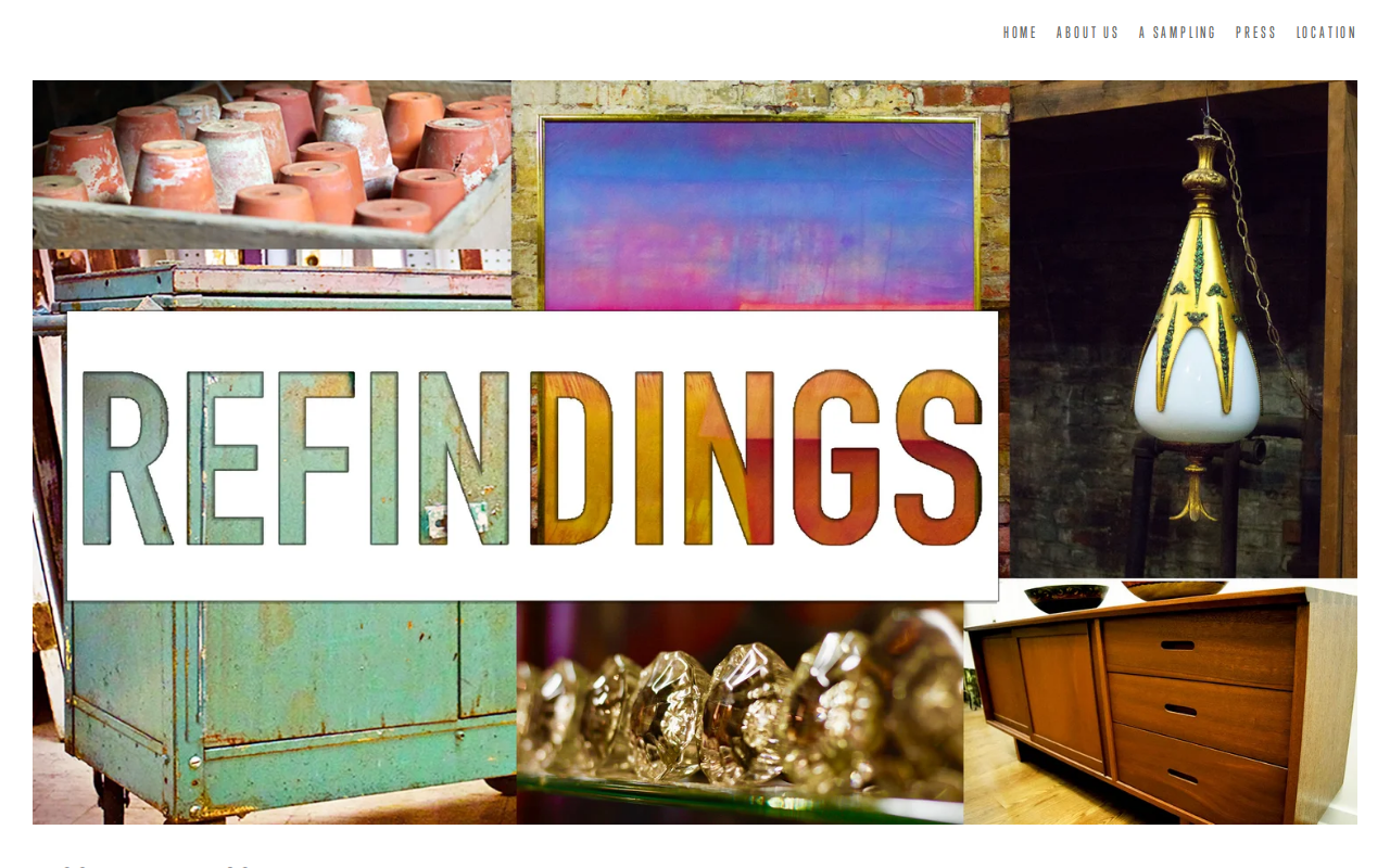 Refindings website preview