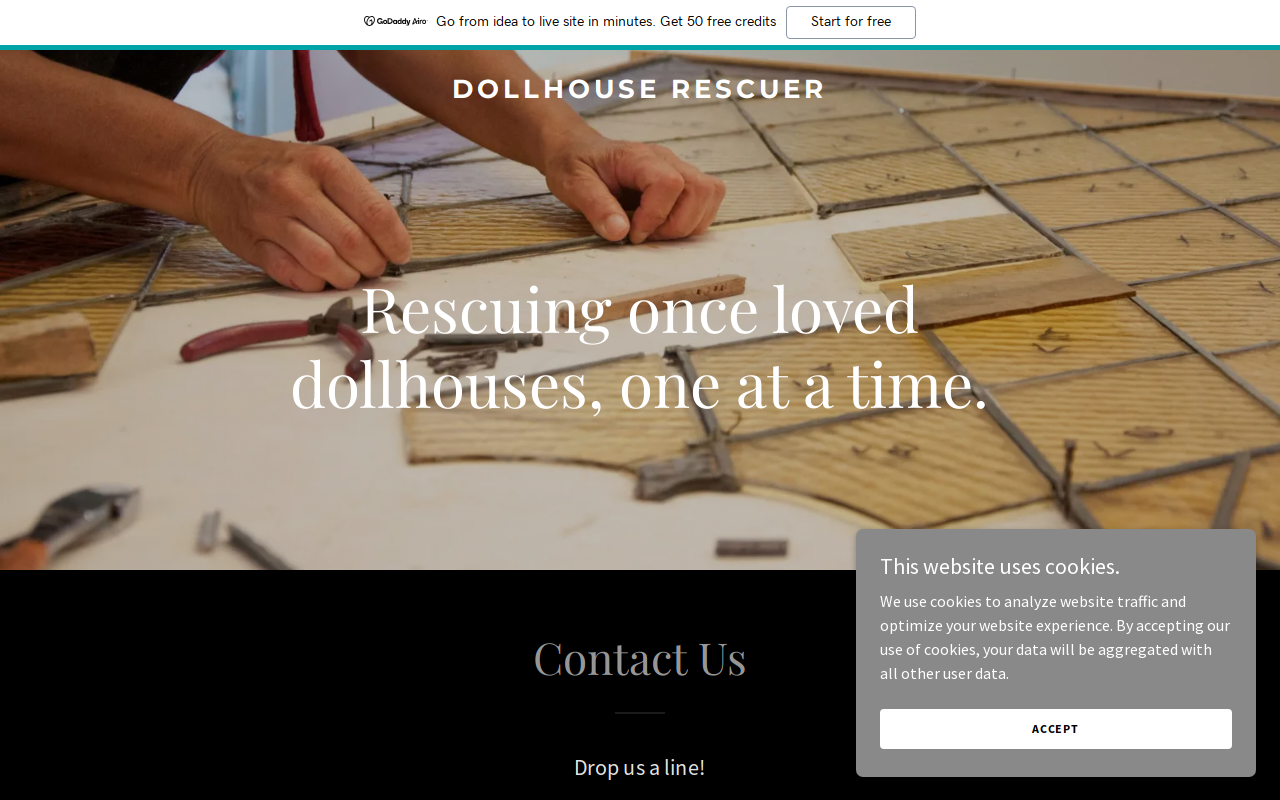The Dollhouse Rescuer website preview