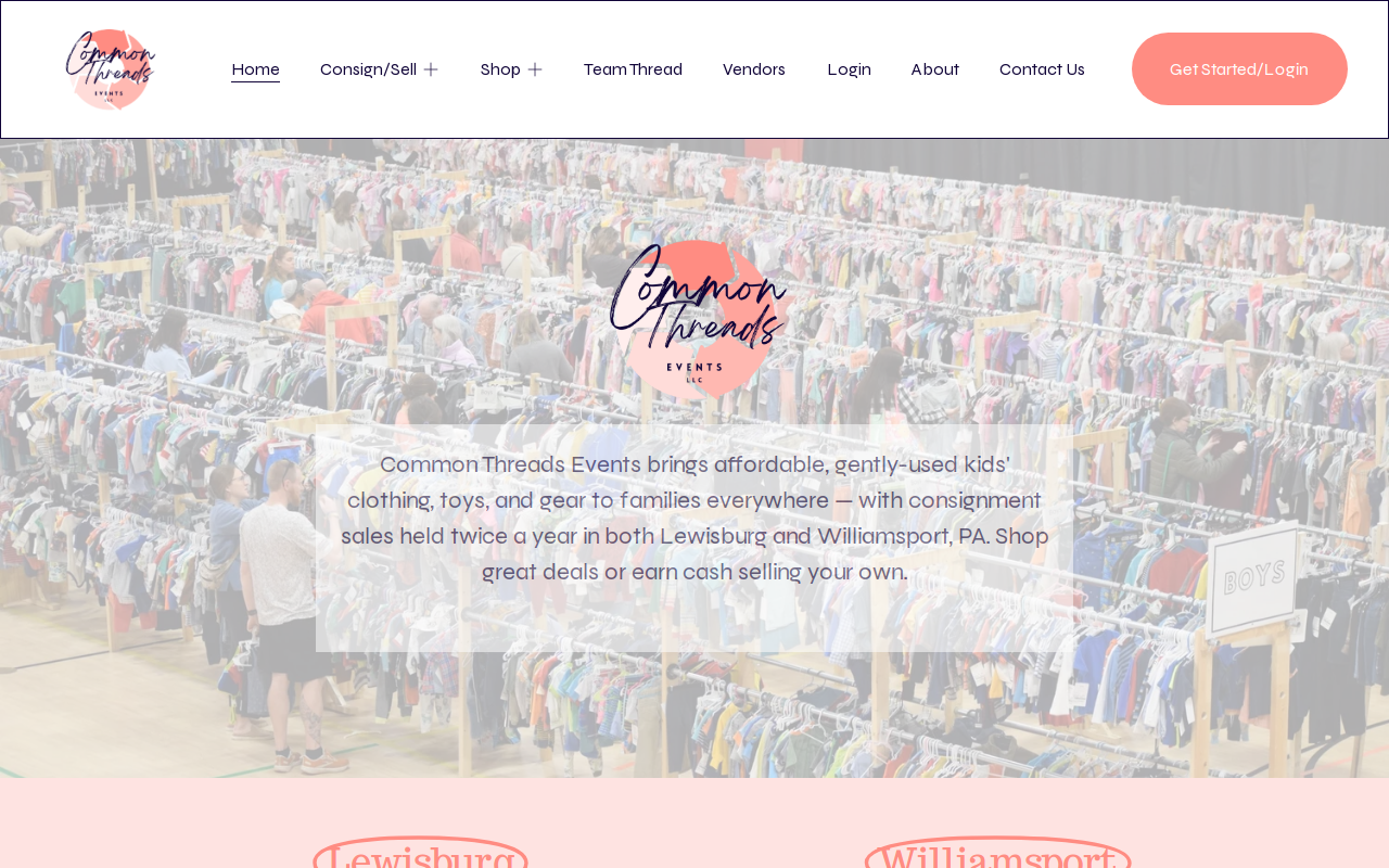 Common Threads website preview