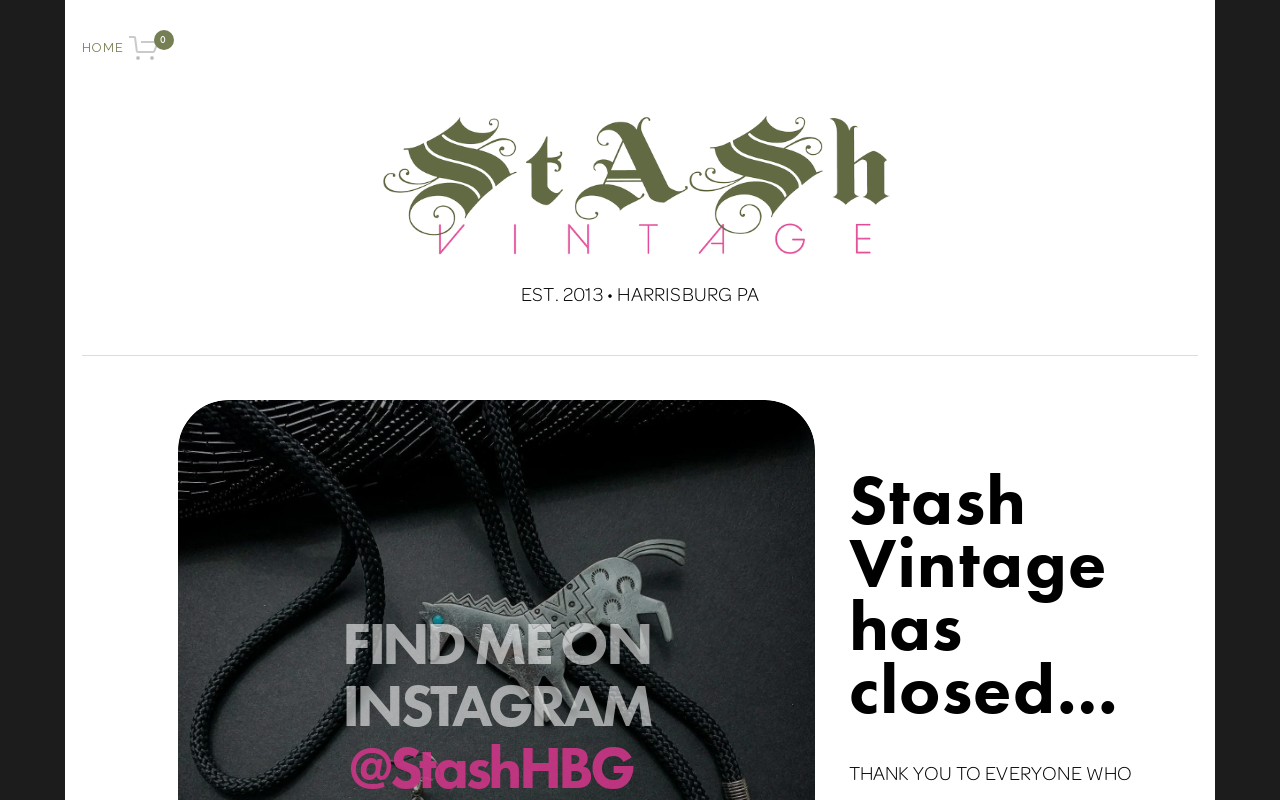 Stash Vintage website preview