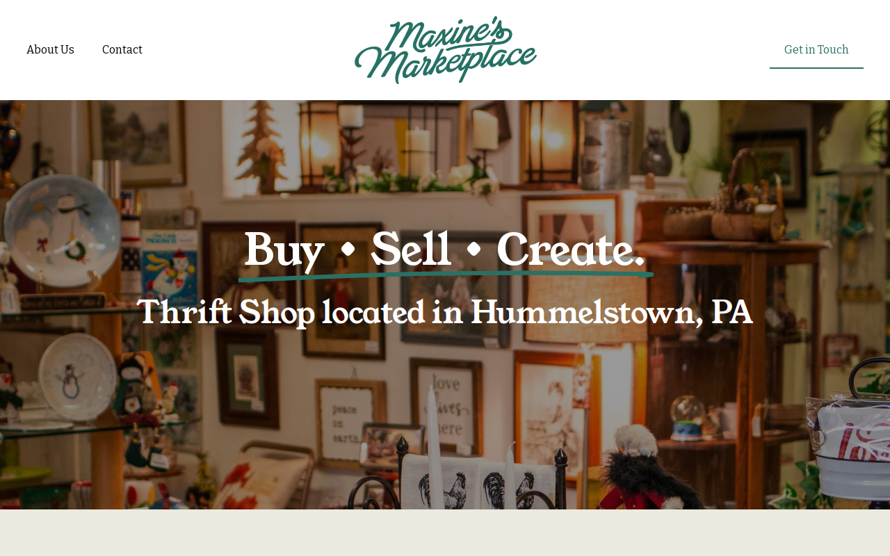 Maxine's Marketplace website preview