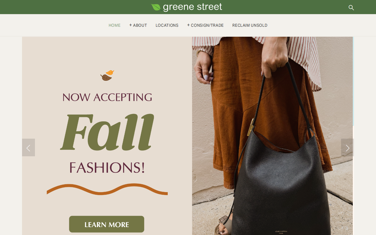 Greene Street website preview