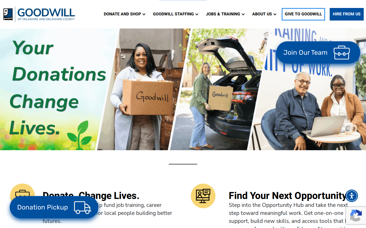 Goodwill Chichester website preview