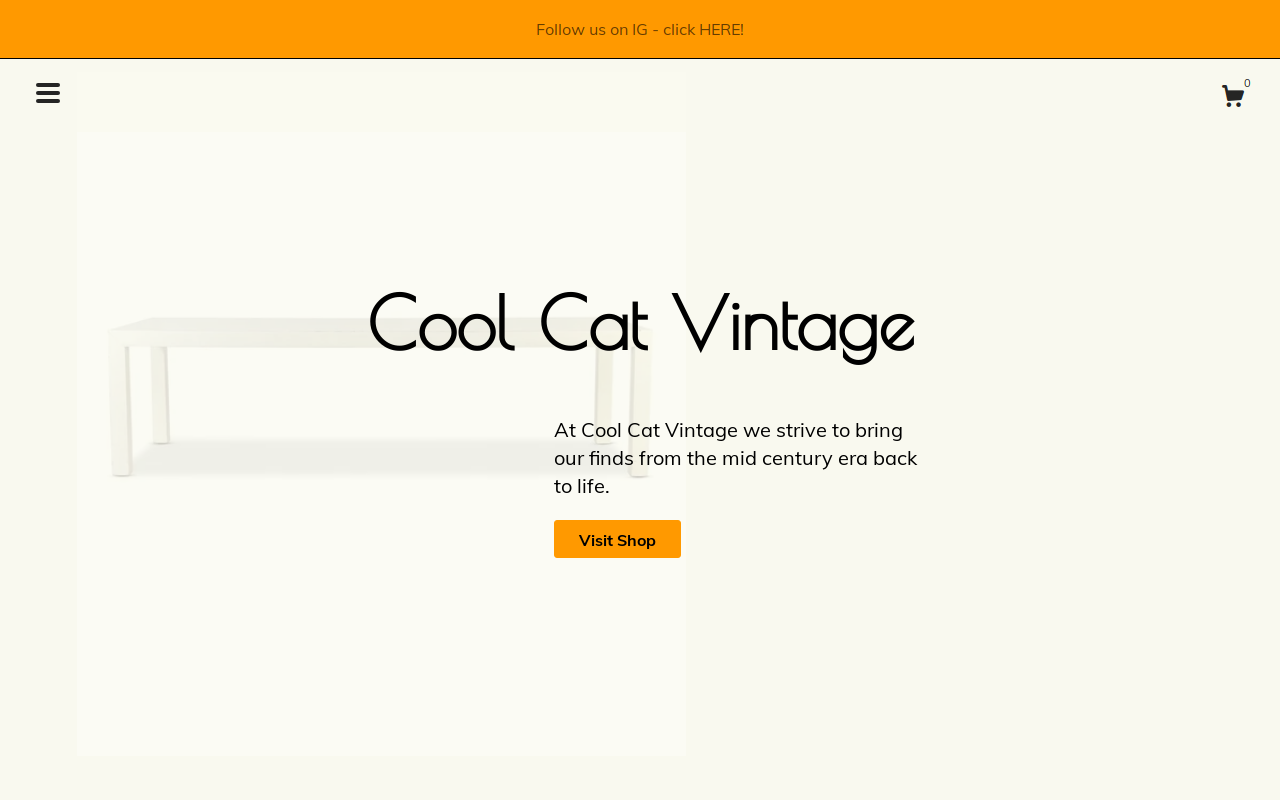 Cool Cat Vintage website preview
