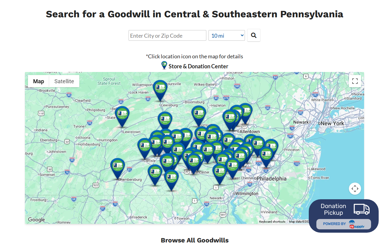 Goodwill Boutique & Donation Center website preview