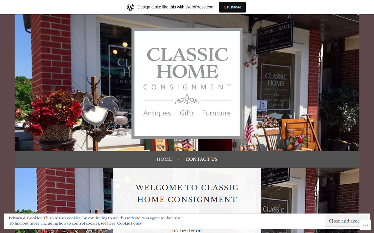 Classic Home website preview