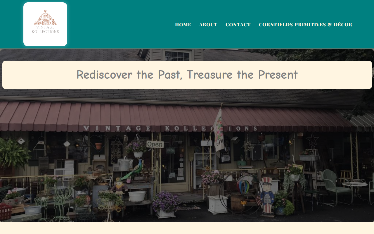 Vintage Kollections website preview