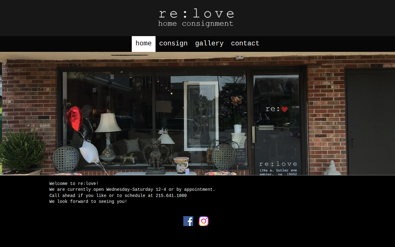 Re:love website preview