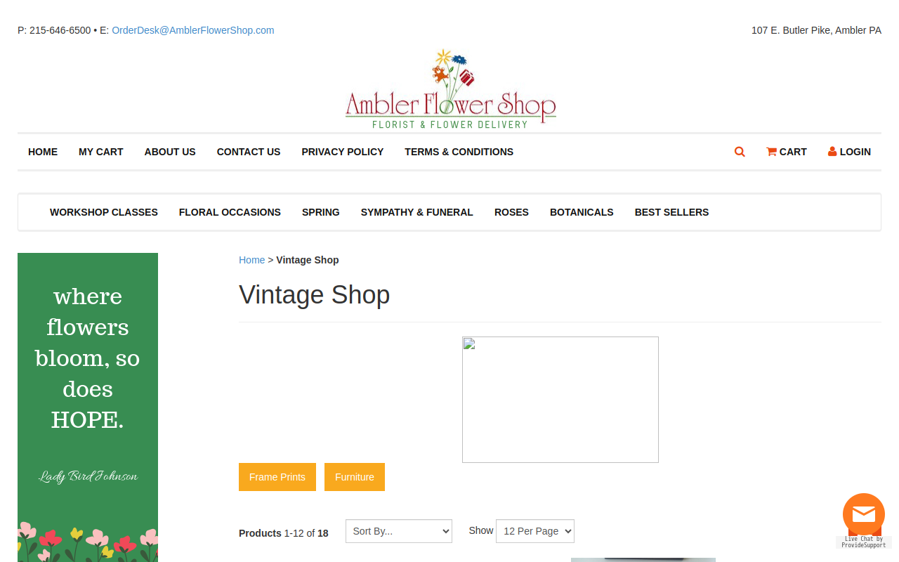 Main Street Vintage website preview
