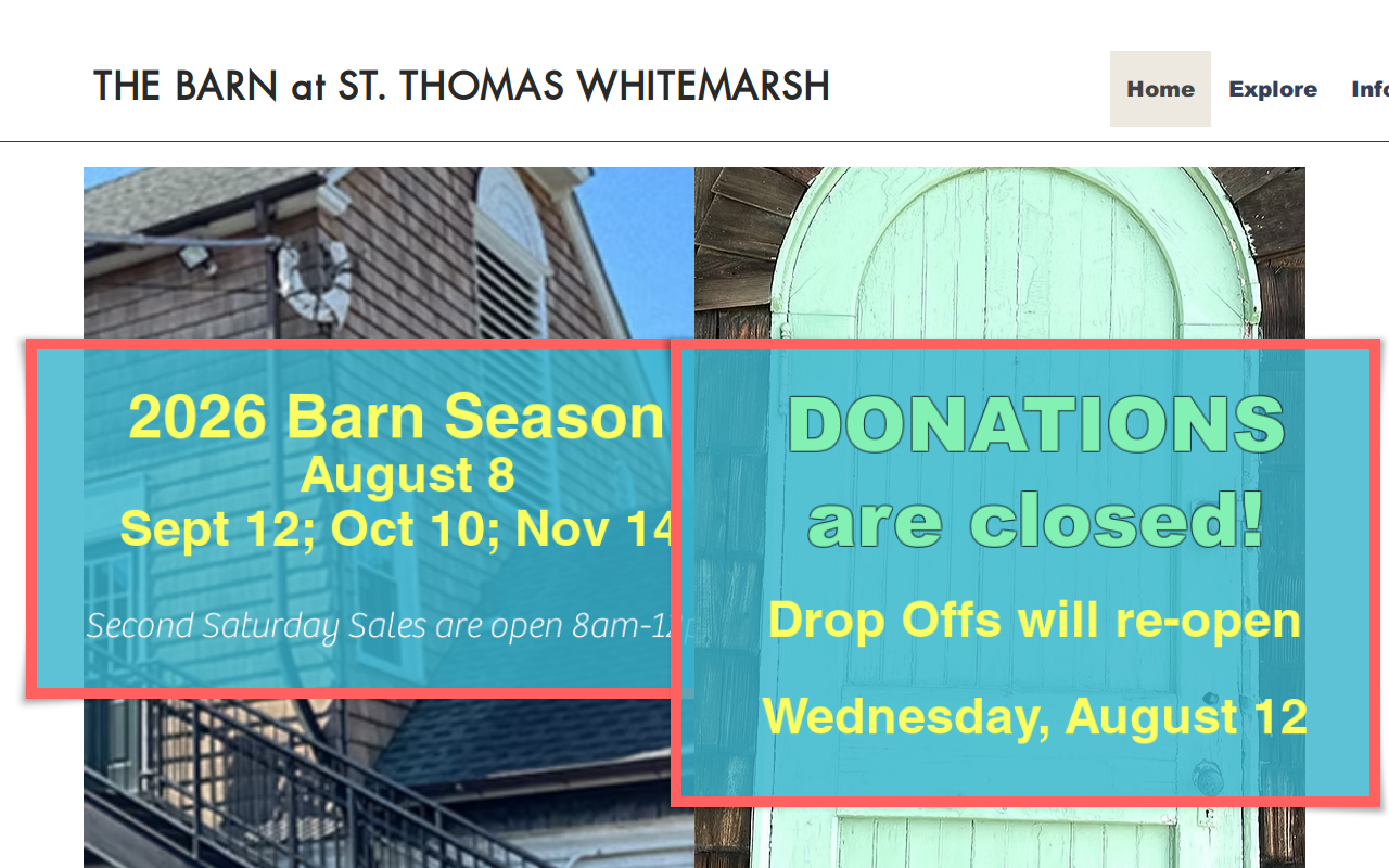 The Barn website preview