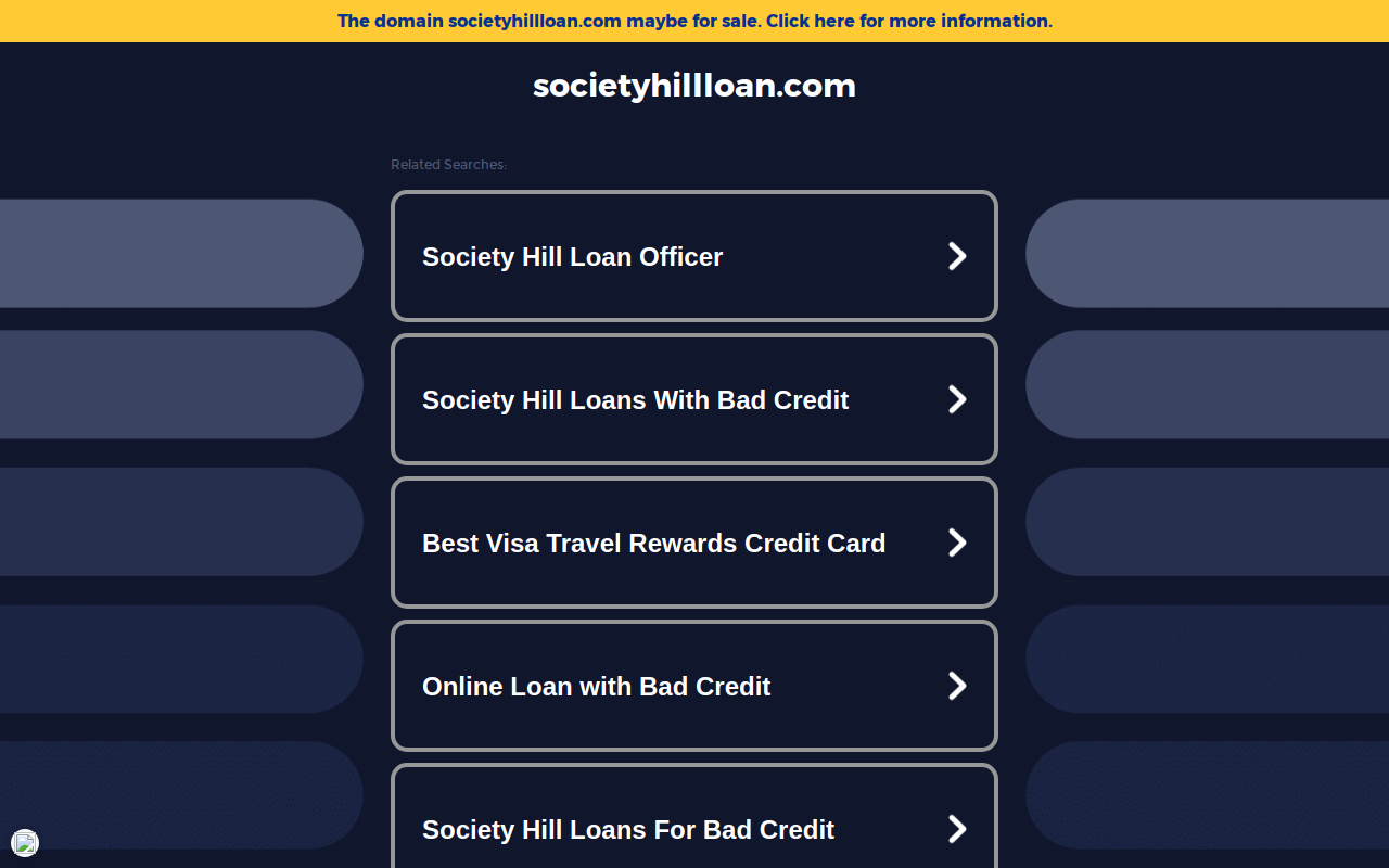 Societyhillloansales website preview