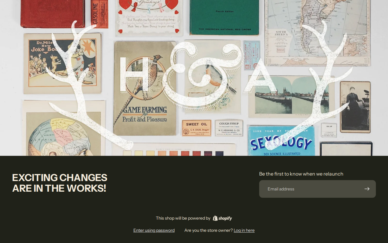 Hoof and Antler website preview