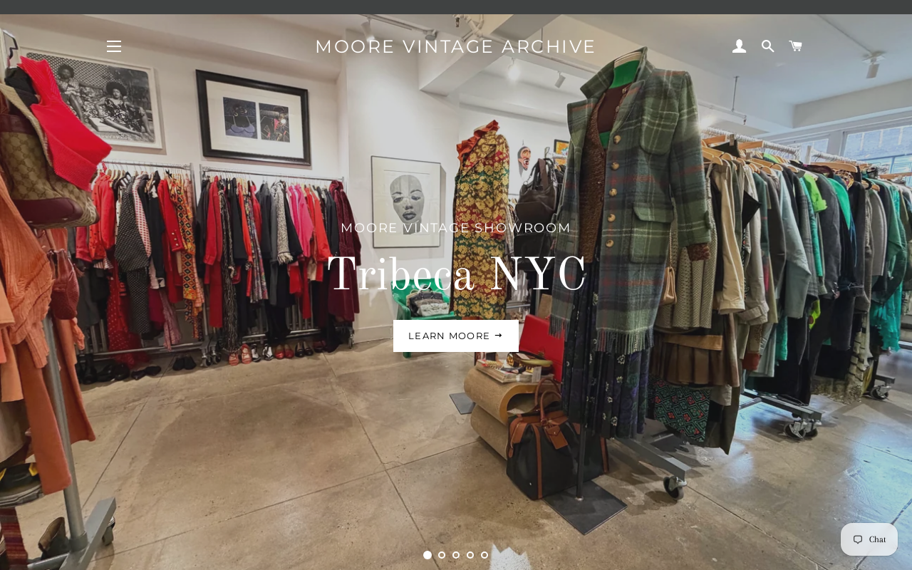 Moore Vintage Archive website preview