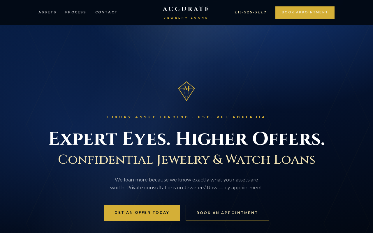 Accurate Gold Refiners & Assayers website preview
