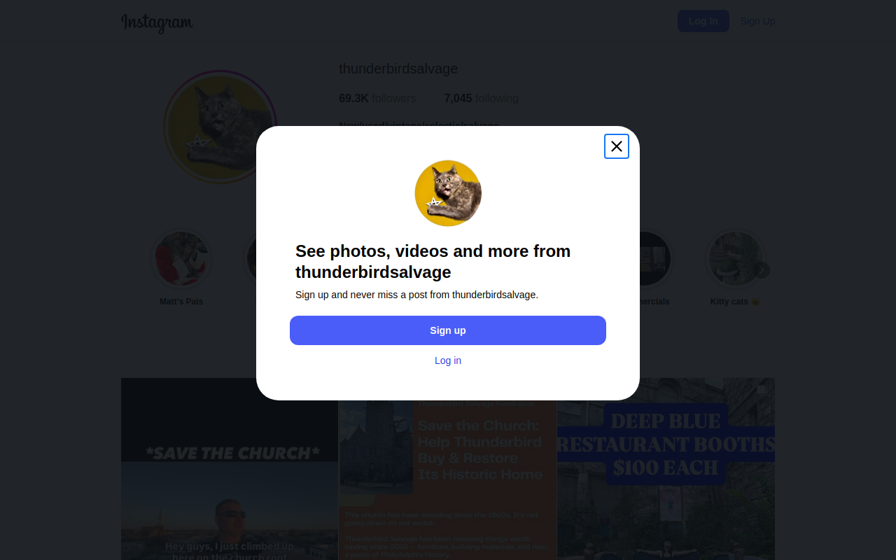 Thunderbird Salvage website preview