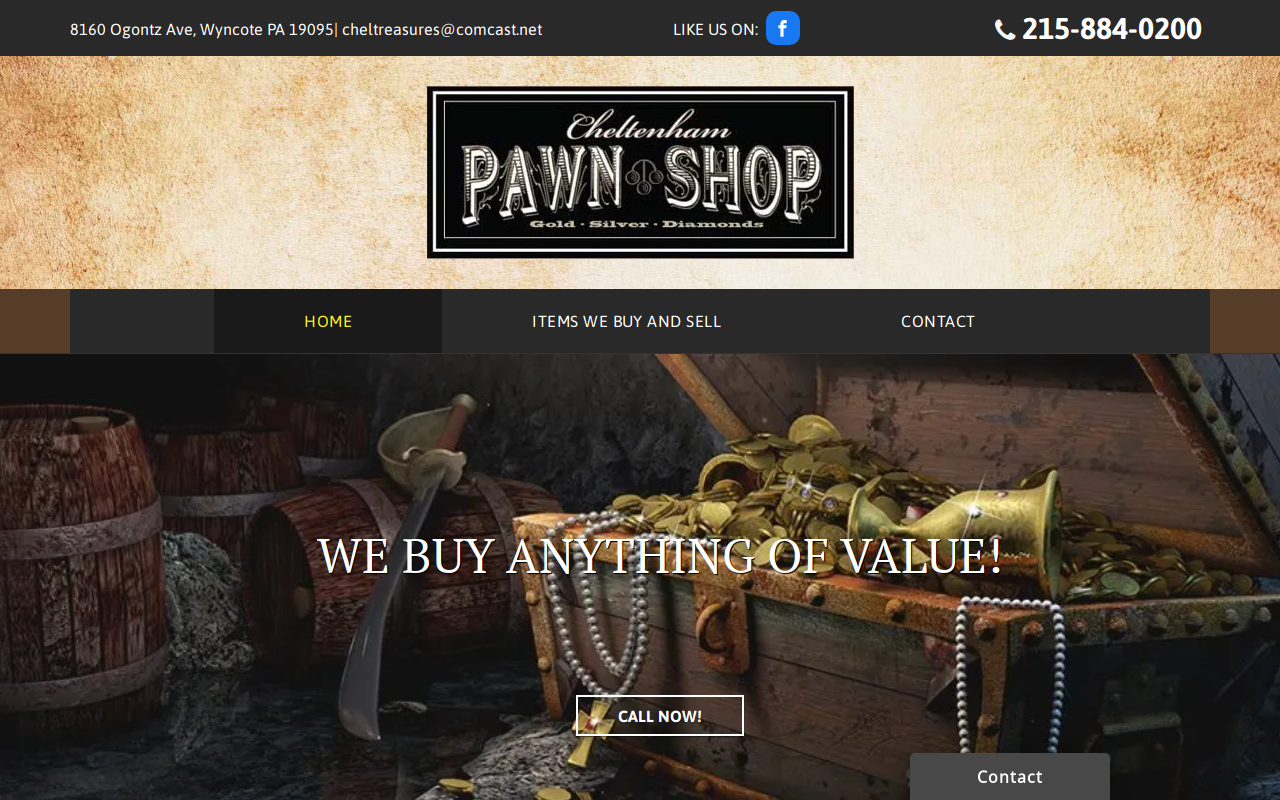 Cheltenham Pawn Shop website preview