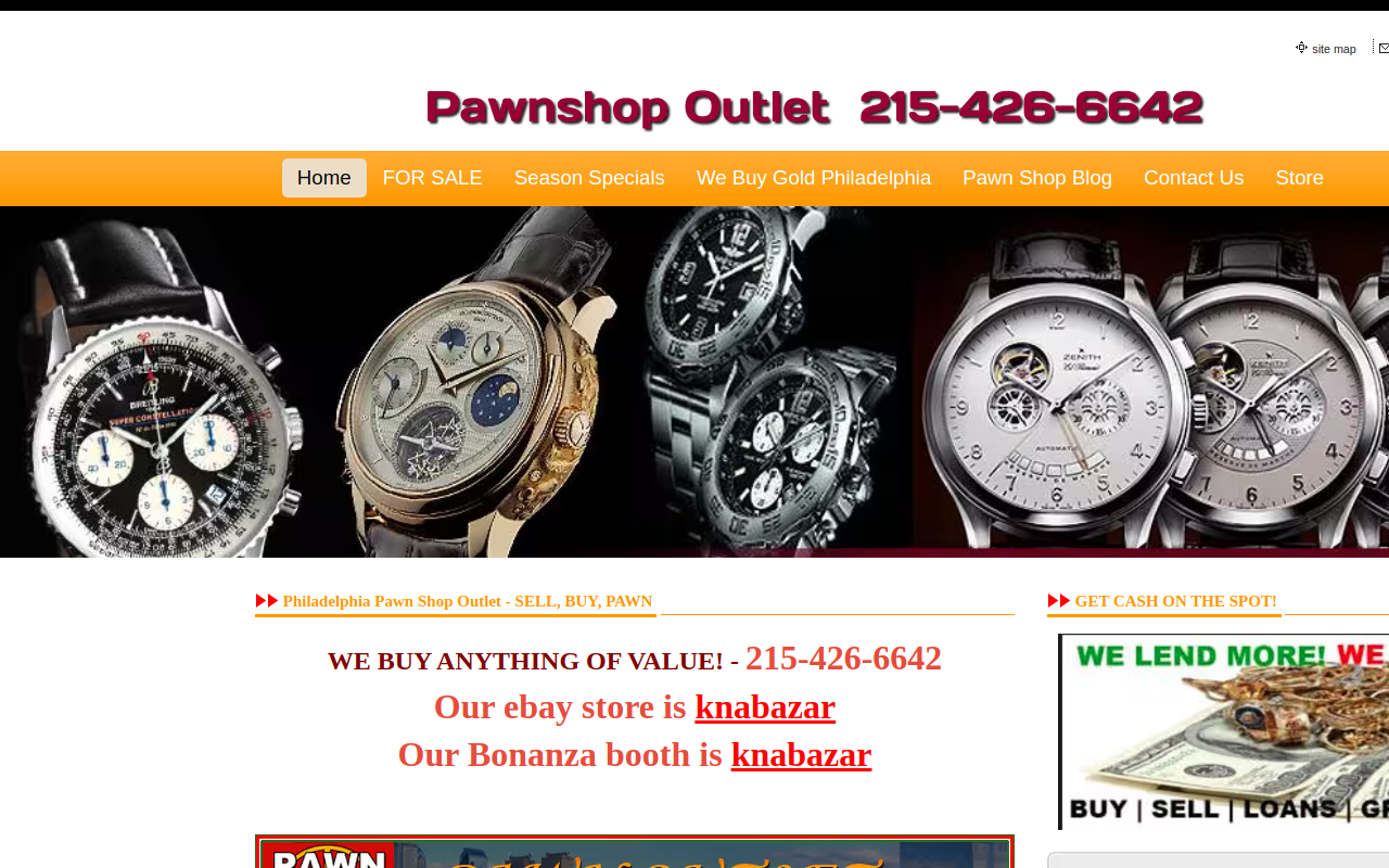 Watches Etc website preview