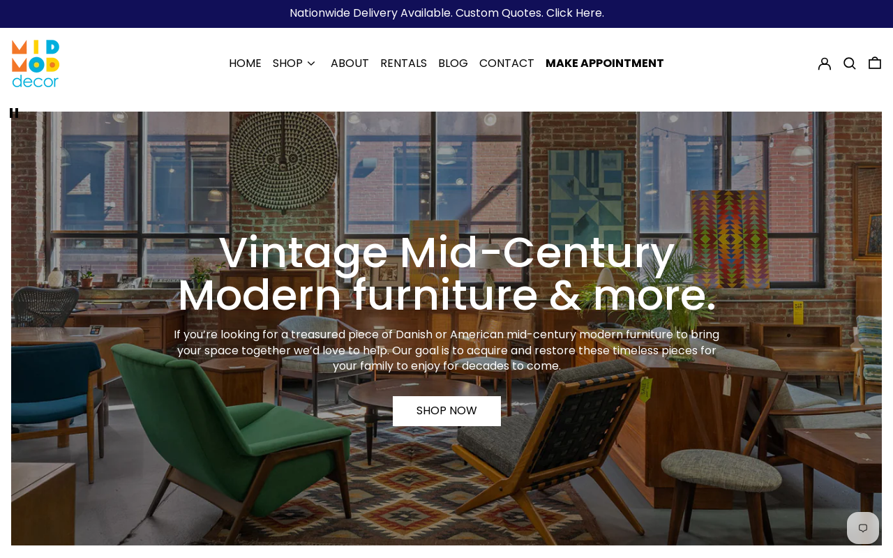 MidMod Decor website preview