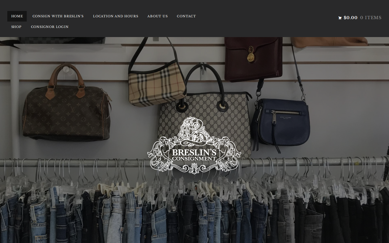 Breslin's Consignment Corner website preview