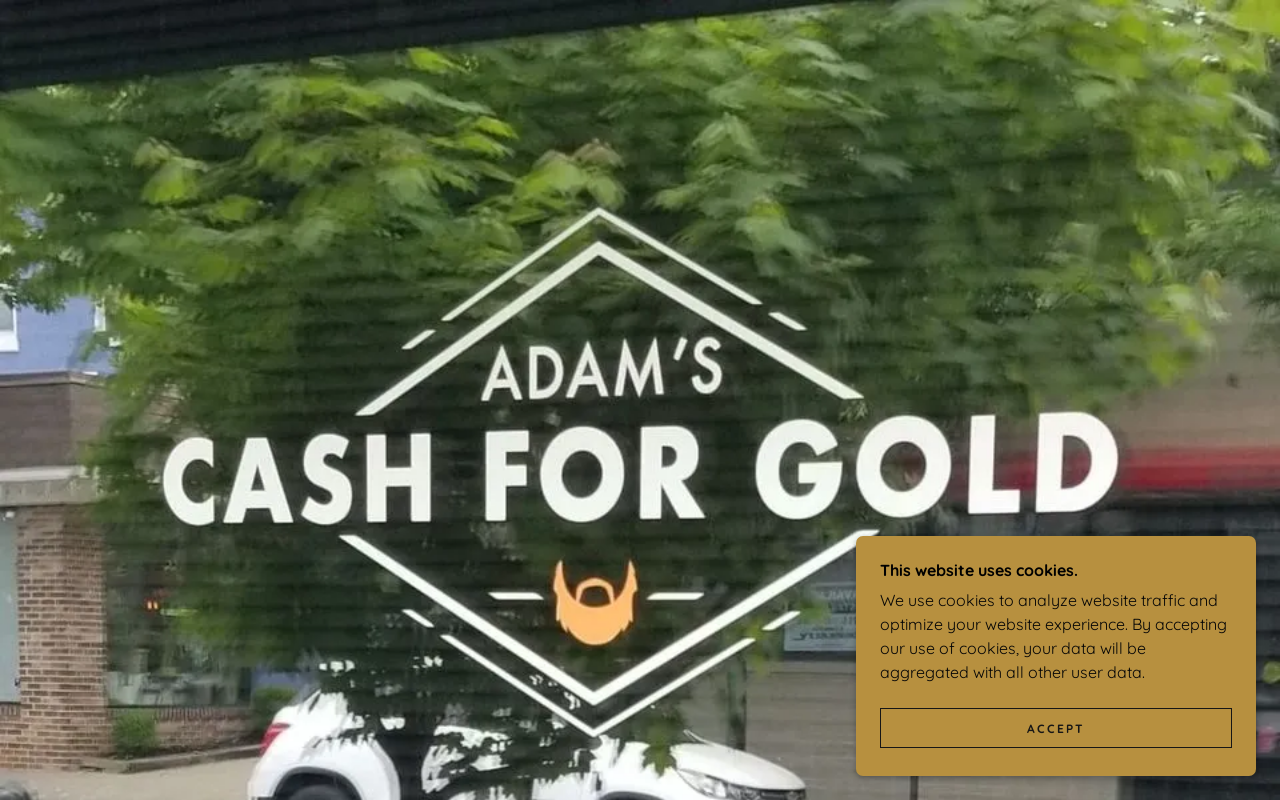 Adam's Cash for Gold website preview